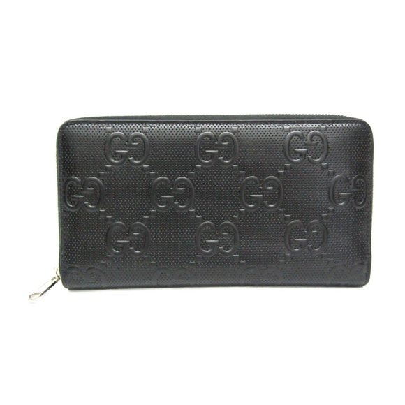 Gucci GG Embossed Zip-around Organizer 625563 Men's Leather Long Wallet (bi-f...